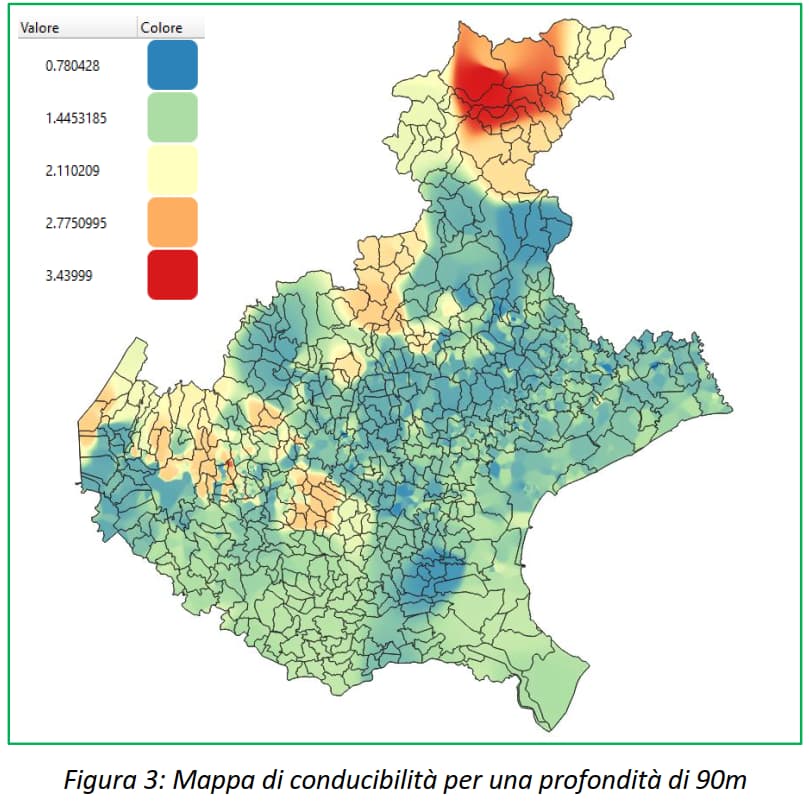 Un algoritmo per lo sfruttamento dell&rsquo;energia geotermica a bassa entalpia nella regione del Veneto