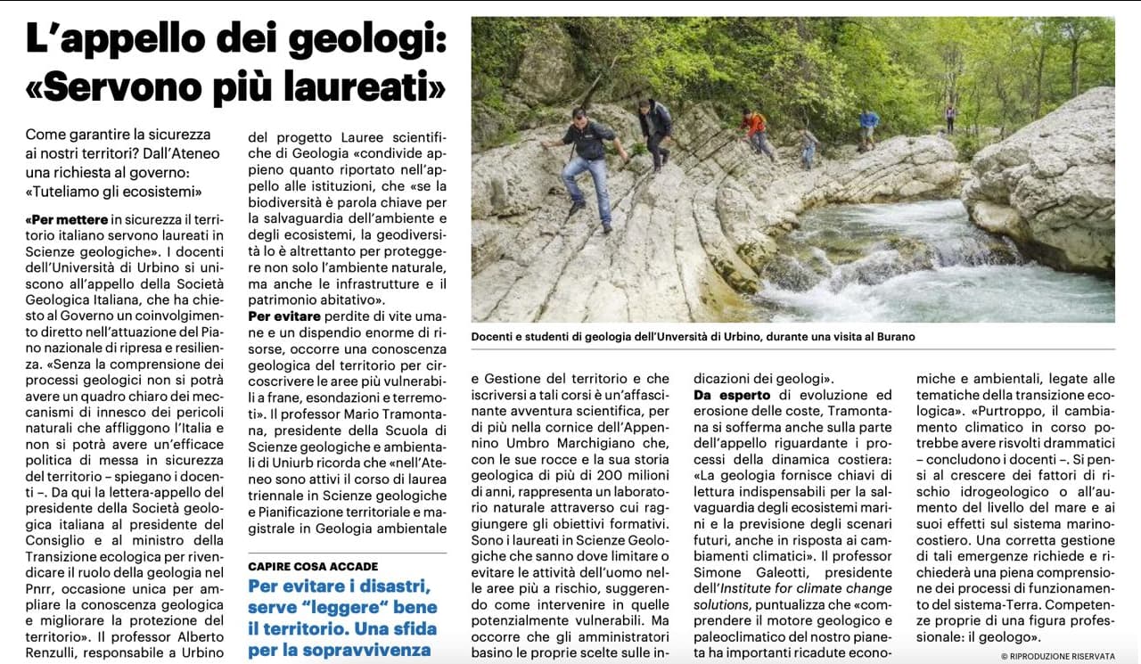 L&rsquo;appello dei geologi: "Servono pi&ugrave; laureati"