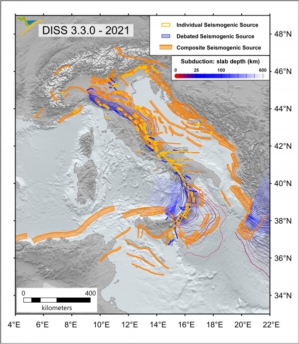 Database of Individual Seismogenic Sources, nuova interfaccia utente