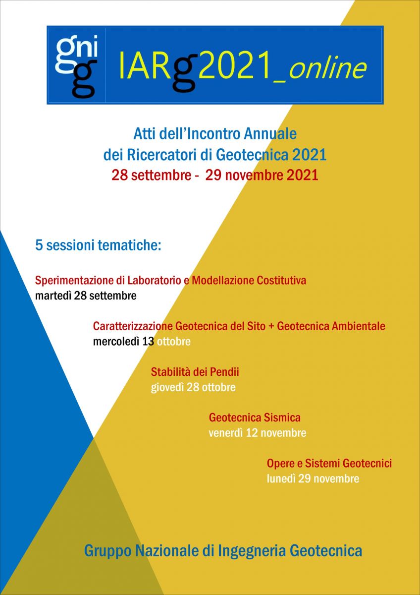 IARG2021_online &ndash; disponibili gli Atti in versione elettronica