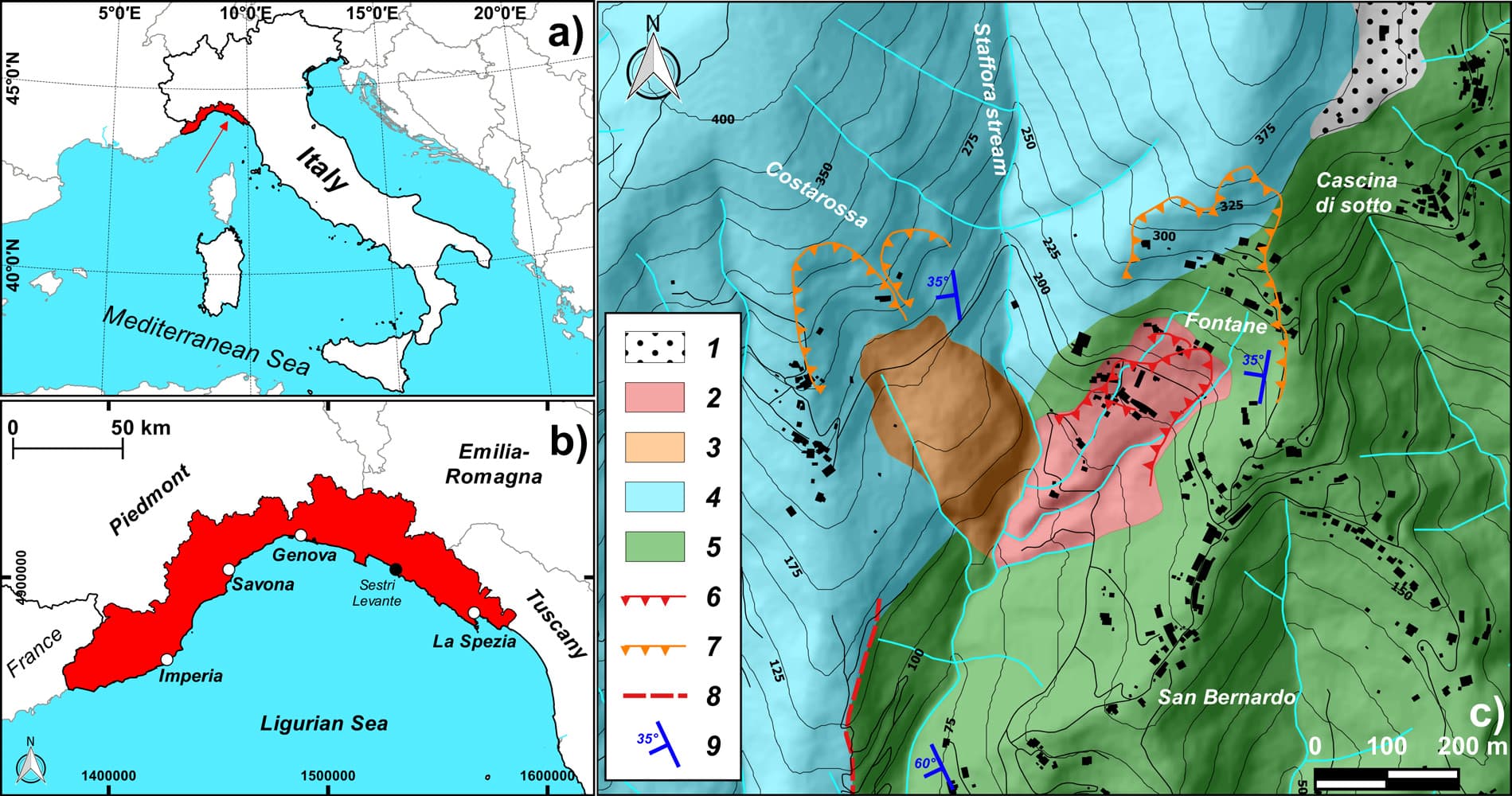 Engineering geological investigation of the Fontane landslide (Eastern Liguria, Italy)