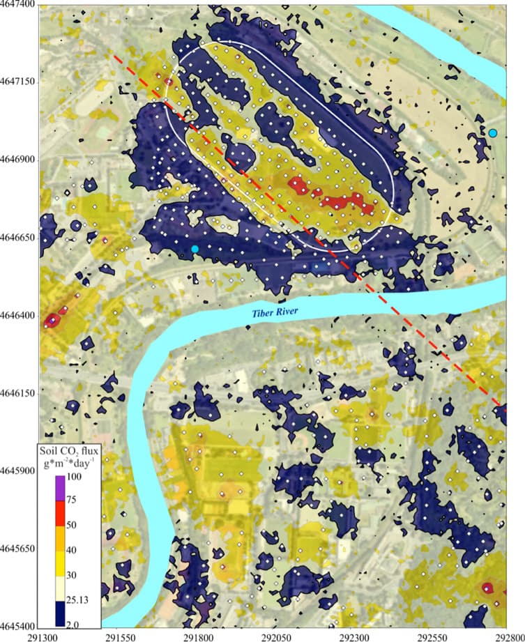 Assessment of a low-enthalpy geothermal resource and evaluation of the natural CO2 output in the Tor di Quinto area (Rome city, Italy)