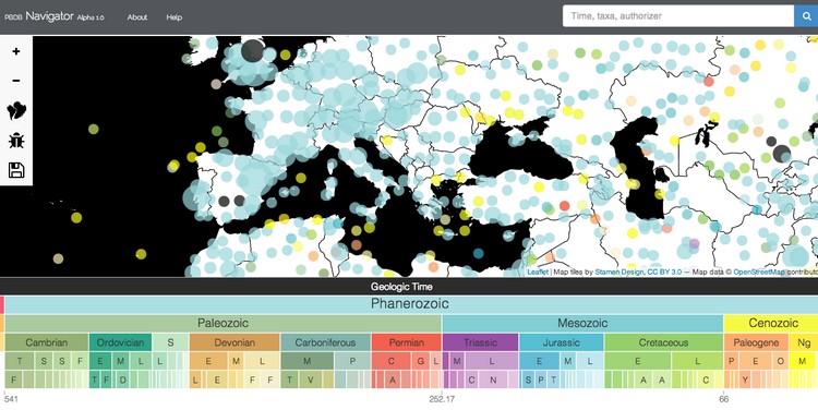 PaleoDB Navigator: il database paleontologico interattivo